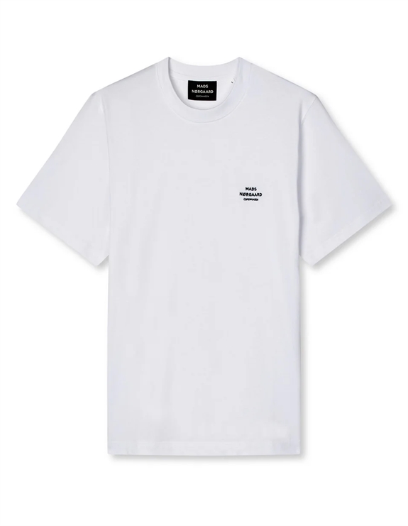 Mads Nørgaard Cotton Jersey Frode Emb Logo tee - White